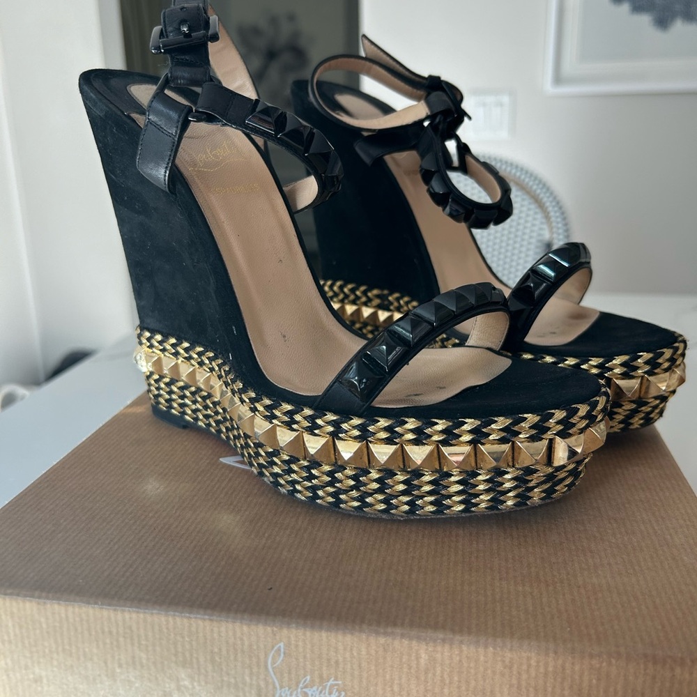 Christian louboutin wedges